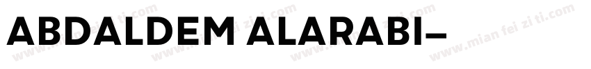 ABDALDEM ALARABI字体转换